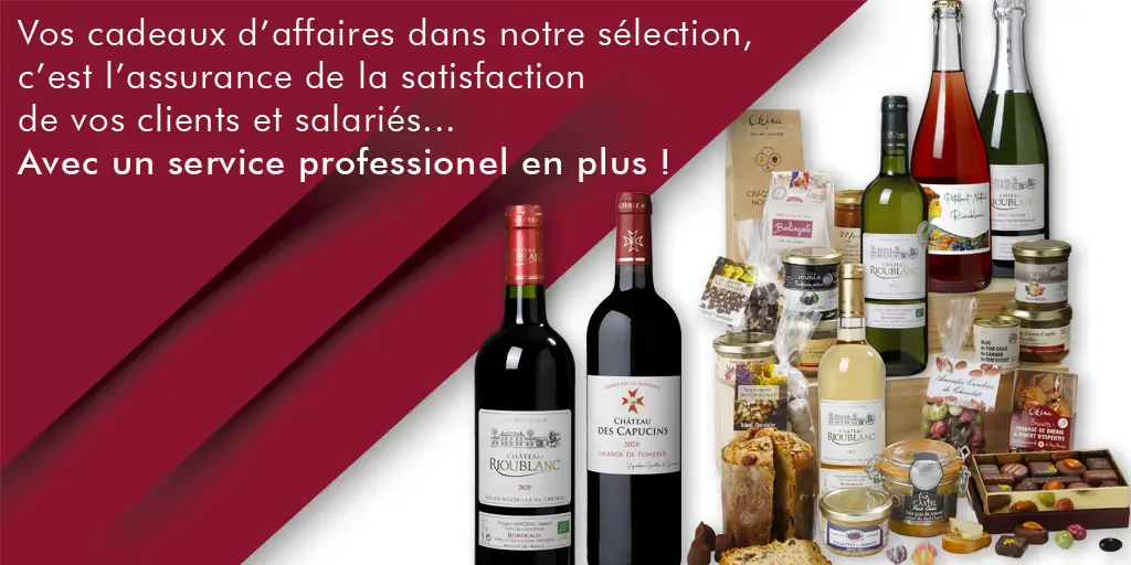 titre et illustration de coffret gourmands vins et foie gras