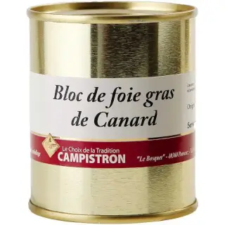 Bloc Foie Gras 130g : Bloc de foie gras de canard - Origine France Bloc 130g 