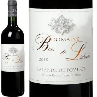 Lalande de Pomerol 2018 : Domaine du Bois de Laborde 2018. AOC Lalande de Pomerol. 90% Merlot, 7% Cabernet Sauvignon, 3% Cabernet Franc. Bouteille 75 cl.