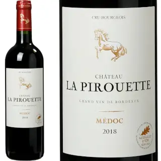 Ch. La Pirouette 2018 - Médoc : Château La Pirouette 2018. AOC Médoc. 50% Cabernet Sauvignon, 45% Merlot, 5% Petit Verdot. Bouteille 75 cl.