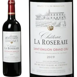 St Emilion Grand Cru 2019 : Château La Roseraie 2019. AOC St Emilion Grand Cru. 80% Merlot, 20% Cabernet Franc. Bouteille 75 cl. 