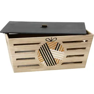 Coffret Bois Nature : Coffret Bois Nature (37cm × 23cm × 16cm)