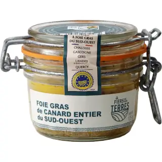 Foie Gras Entier 125g : Foie Gras Entier de Canard - IGP Sud Ouest. Verrine 125g