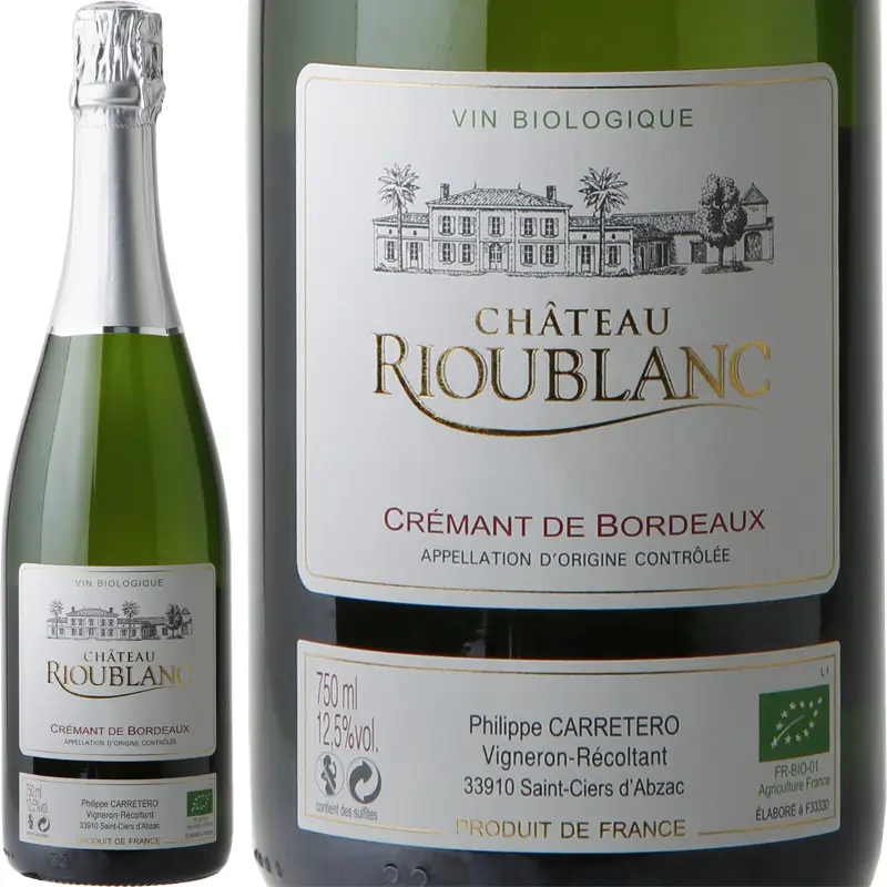 Crémant de Bordeaux Demi Sec BIO : Notre crémant de bordeaux Bio 'demi-sec' pour les inconditionnels des fines bulles! Idéals pour vos desserts.