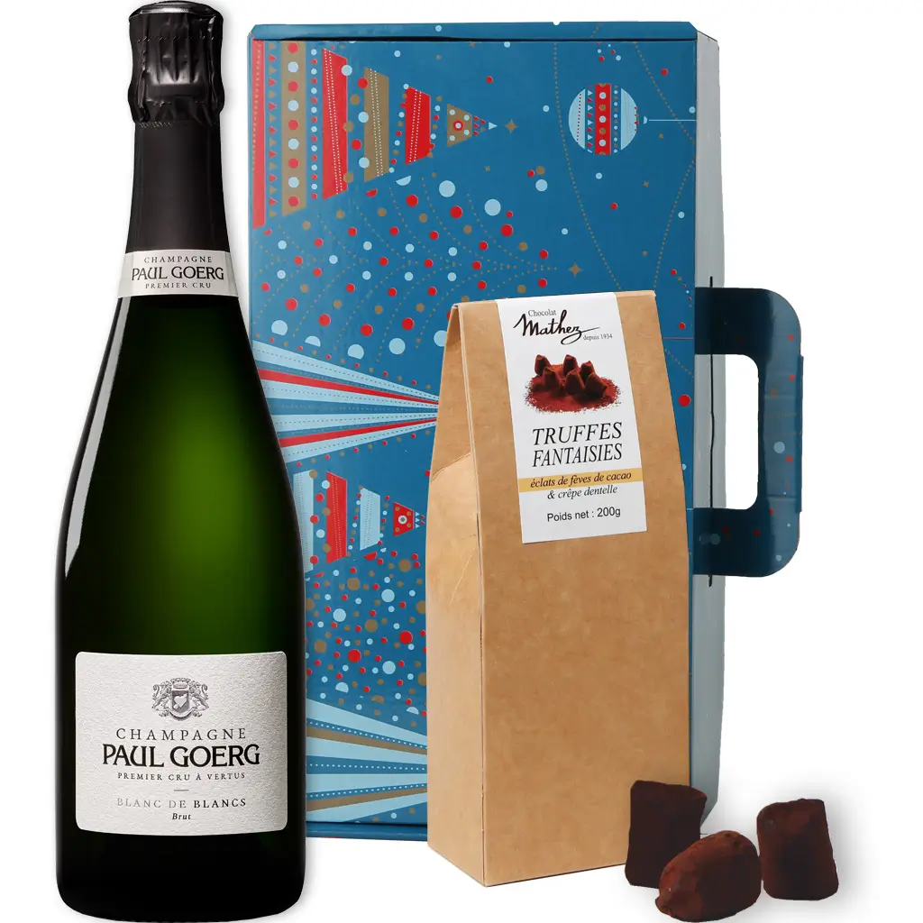 Coffret cadeau vin et chocolat