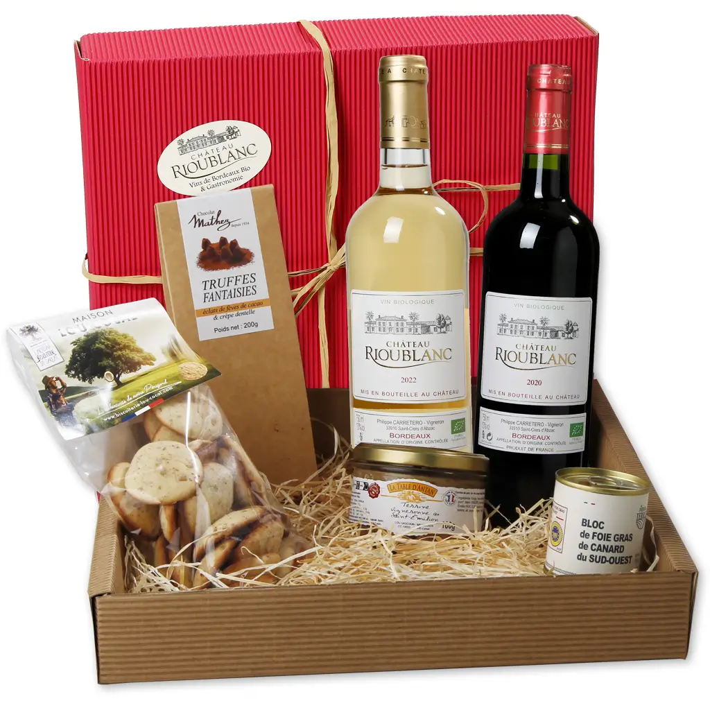 Coffret vin et terrines sud-ouest