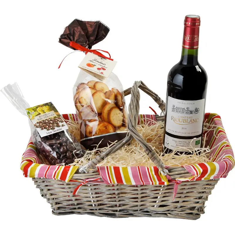 Panier Garnis 2 bouteilles SANS ALCOOL - Est cadeaux