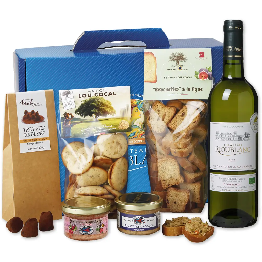 Coffret Tradition & Dégustation 2 bouteilles - AOP Bordeaux blanc et AOP  Bordeaux rouge