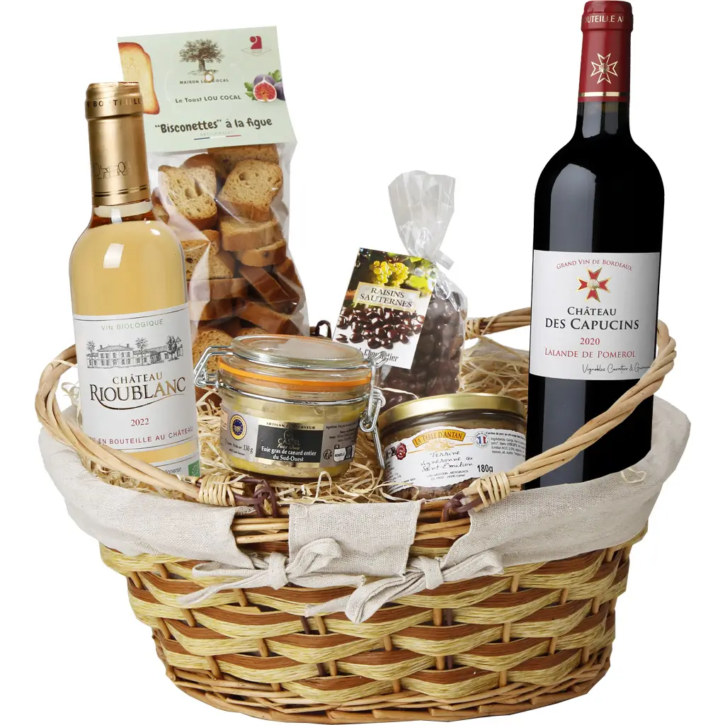 Sommellerie de Coffret Cadeau Gourmand 'Sauternes & Foie