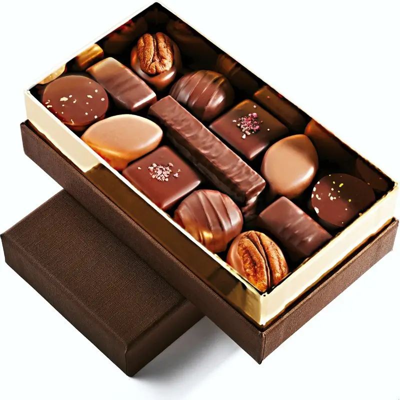 Boîte à gorge de 280g de Chocolats fins premium Côte de France