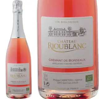 Bouteille rioublanc crémant bordeaux rosé bio