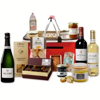 Panier isotherme MAXI - grands crus de bordeaux et gourmandises