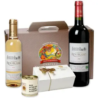 valisette gourmande vin de bordeaux foie gras et truffes