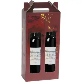 Bouteille 2020 St Emilion Grand Cru dans son coffret rubis