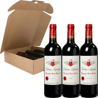 Bouteille Château Laplagne dans son coffret rubis