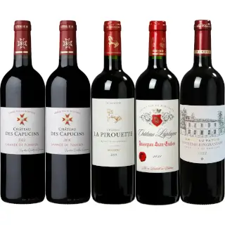 Assortiment 30 ou 60 bouteilles de grands crus de bordeaux