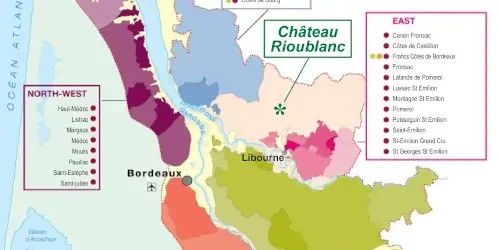 Cartographie des appellations des crus et terroirs de bordeaux